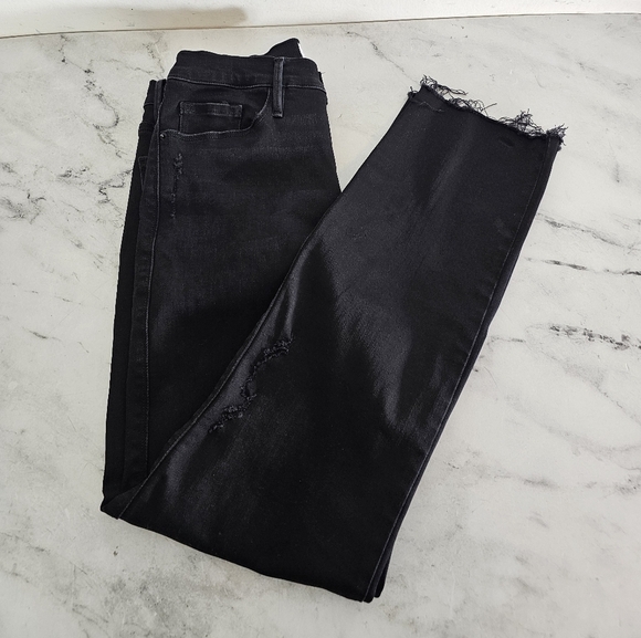 Frame Denim Denim - FRAME Denim Le Skinny De Jeanne Crop Mid Rise Black Jeans 28 Preowned